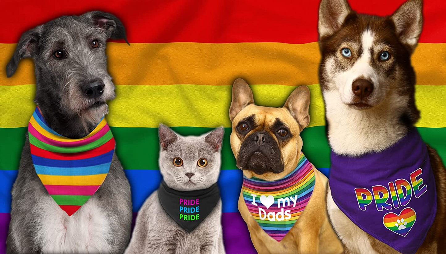 LGBT Pride Rainbow Dog Bandana