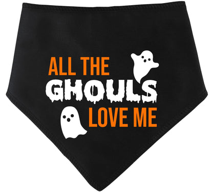 'All The Ghouls Love Me' Halloween Dog Bandana