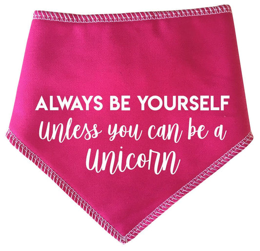 'Be A Unicorn' Pink Dog Bandana