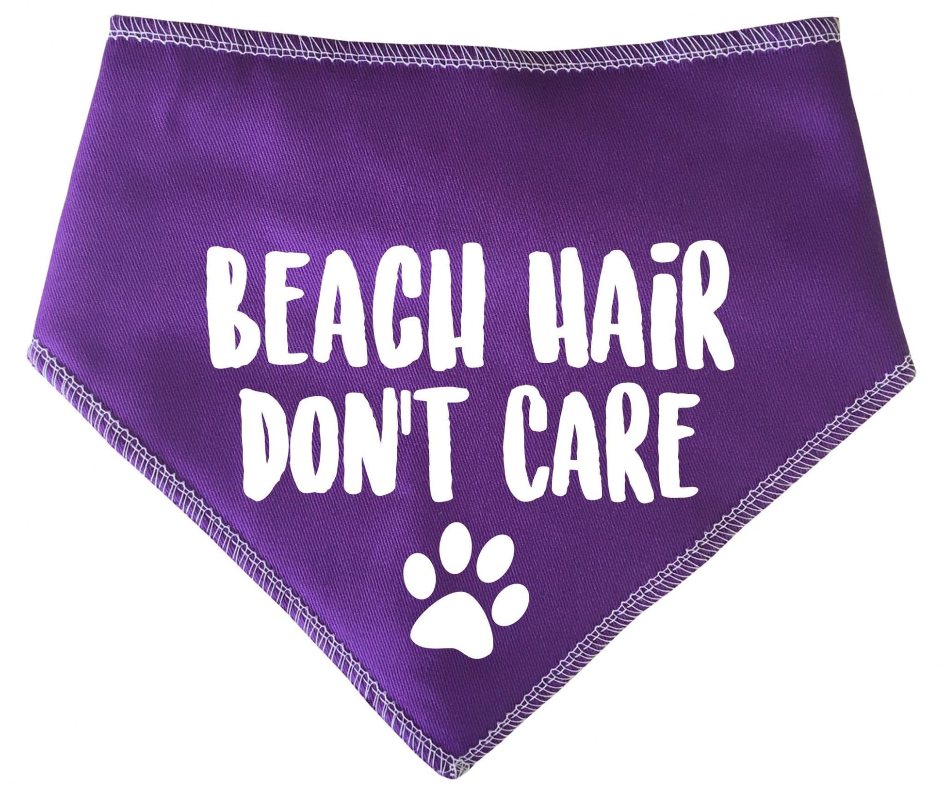 'Beach Hair Don't Care' Summer Dog Bandana