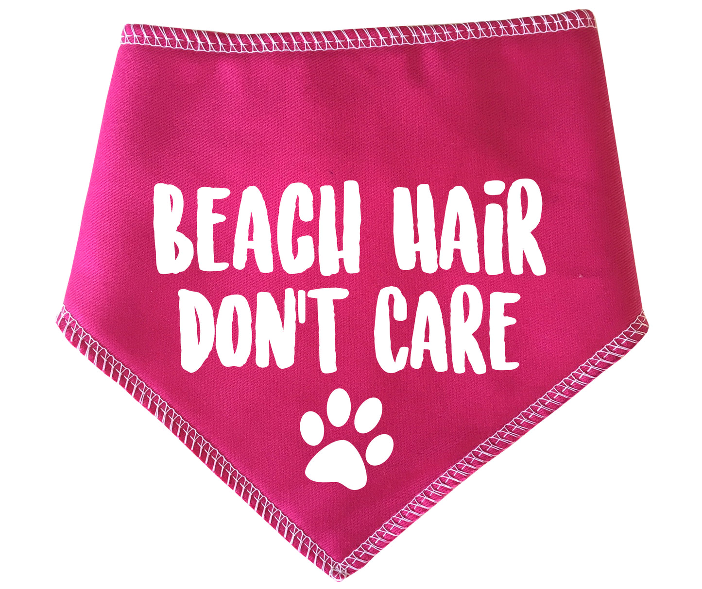 Beach Hair Don't Care Dog Bandana