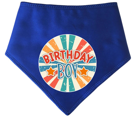 Birthday Boy Retro Sunset Dog Bandana