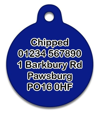 Blue Stars - Cat ID Tag