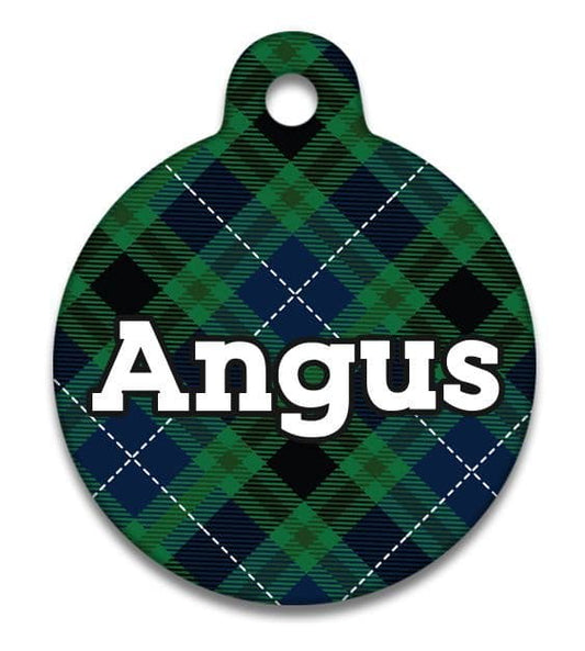 Blue Tartan - Cat ID Tag