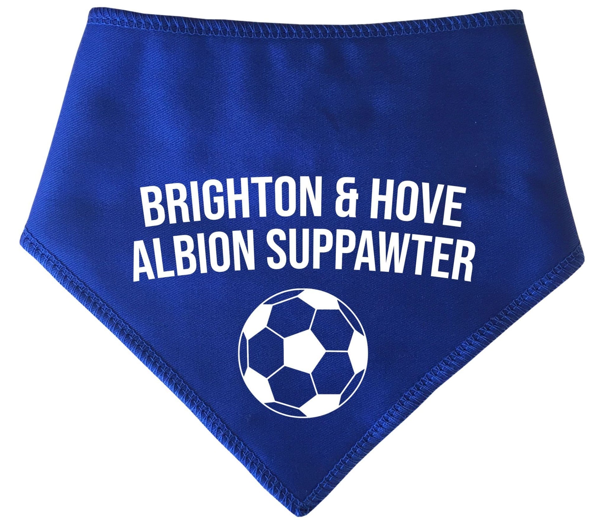 Brighton and Hove Suppawter With Football Dog Bandana