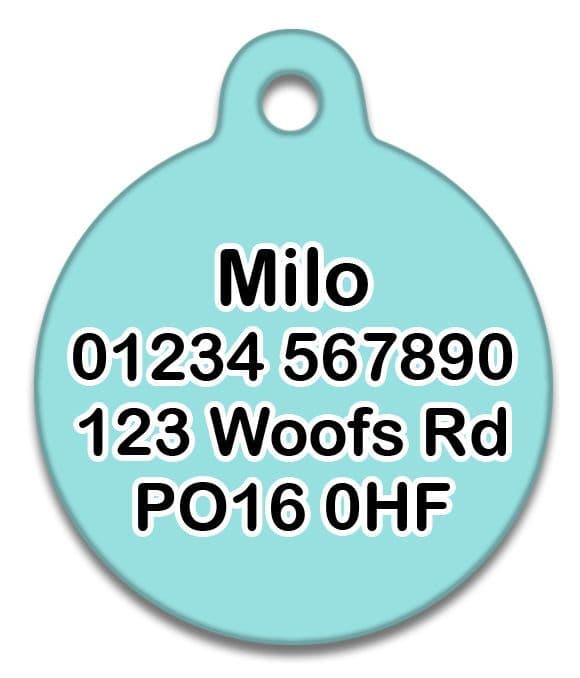 Call My Mum She's Ugly Crying Turqouise - Pet (Dog & Cat) ID Tag