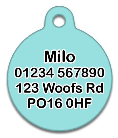 Call My Mum She's Ugly Crying Turqouise - Pet (Dog & Cat) ID Tag