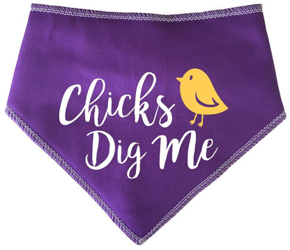 Chicks Dig Me' Easter Dog Bandana