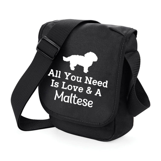 Choose Your Breed - 'All You Need Is Love &' Dog Walking Cross Body Mini Reporter Bag