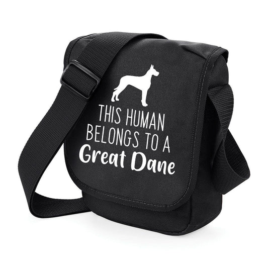 Choose Your Breed - 'This Human Belongs To' Dog Walking Cross Body Mini Reporter Bag