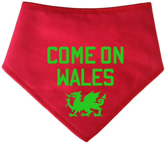 Come On Wales With Dragon Dog Bandana