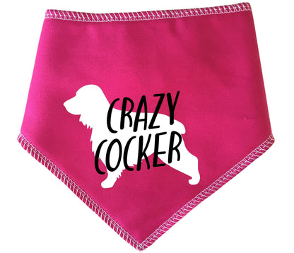 'Crazy Cocker' Dog Bandana