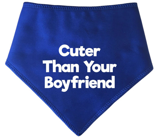 'Cuter Than Your Boyfriend' Valentine's Day Dog Bandana