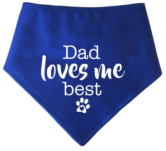 Dad Loves Me Best' Father's Day Dog Bandana