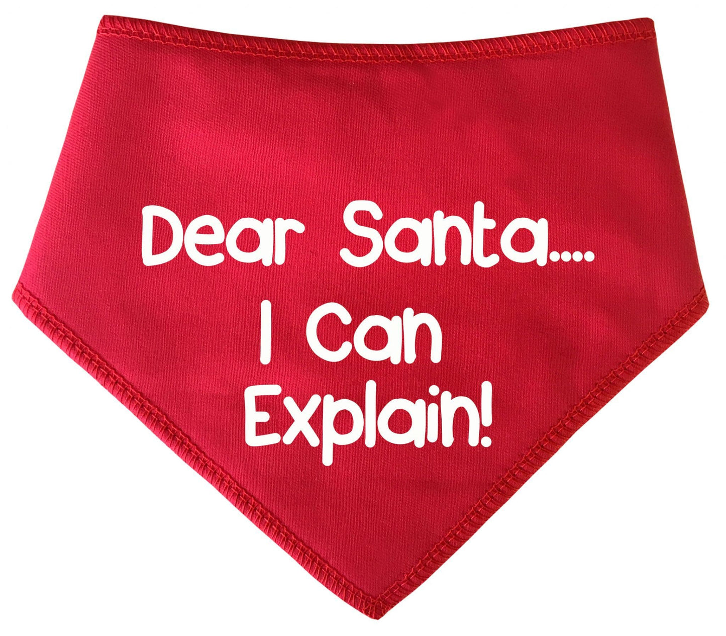 'Dear Santa I Can Explain!' Christmas Dog Bandana