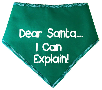 'Dear Santa I Can Explain!' Christmas Dog Bandana