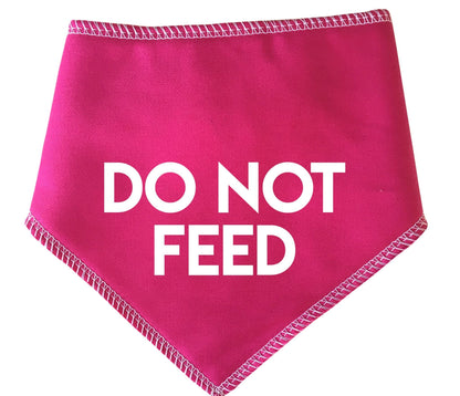 'Do Not Feed' Alert Dog Bandana