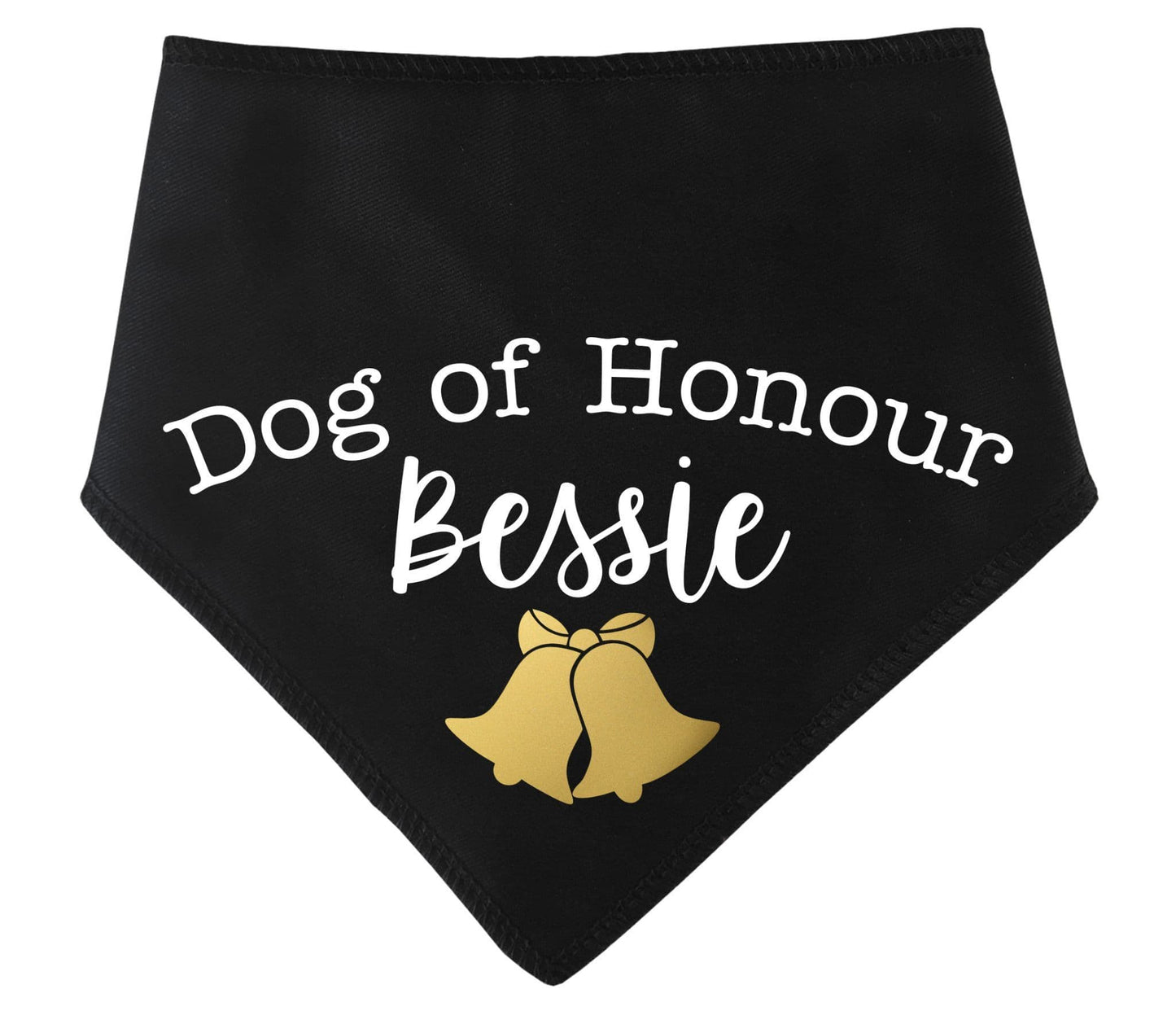 'Dog of Honour' Personalised With Name Wedding Bandana