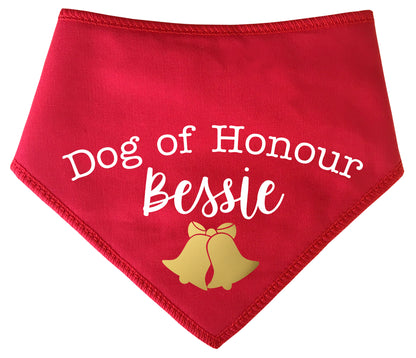 Dog of Honour Any Name Dog Bandana