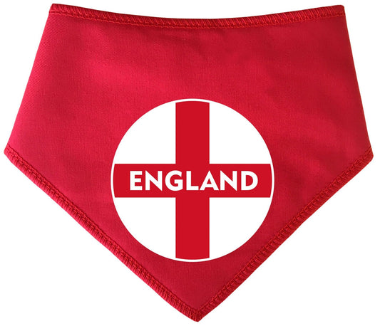 England Flag Circle Printed World Cup Football Dog Bandana