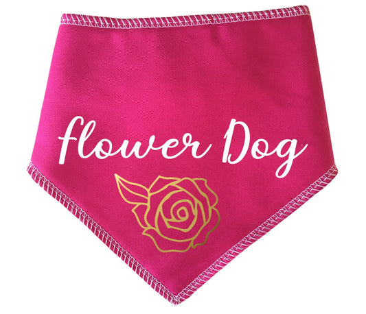 'Flower Dog' Wedding Bandana