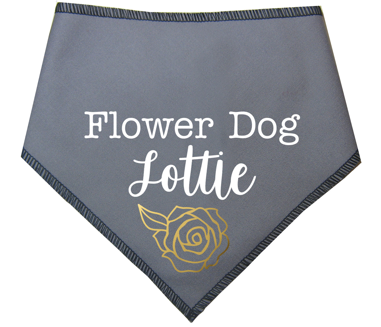 Flower Dog Any Name Dog Bandana