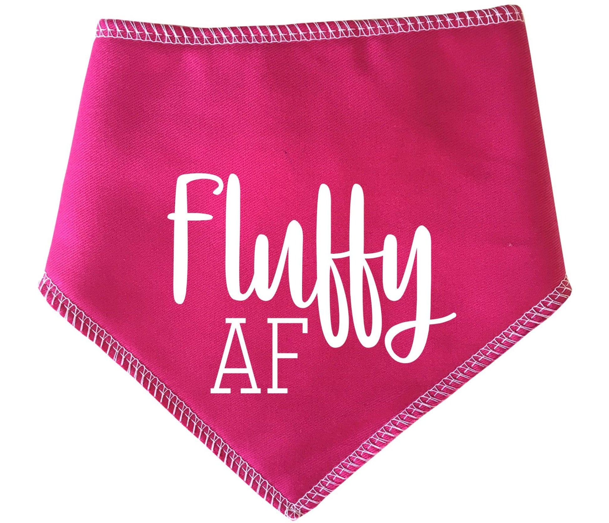 'Fluffy AF' Dog Bandana