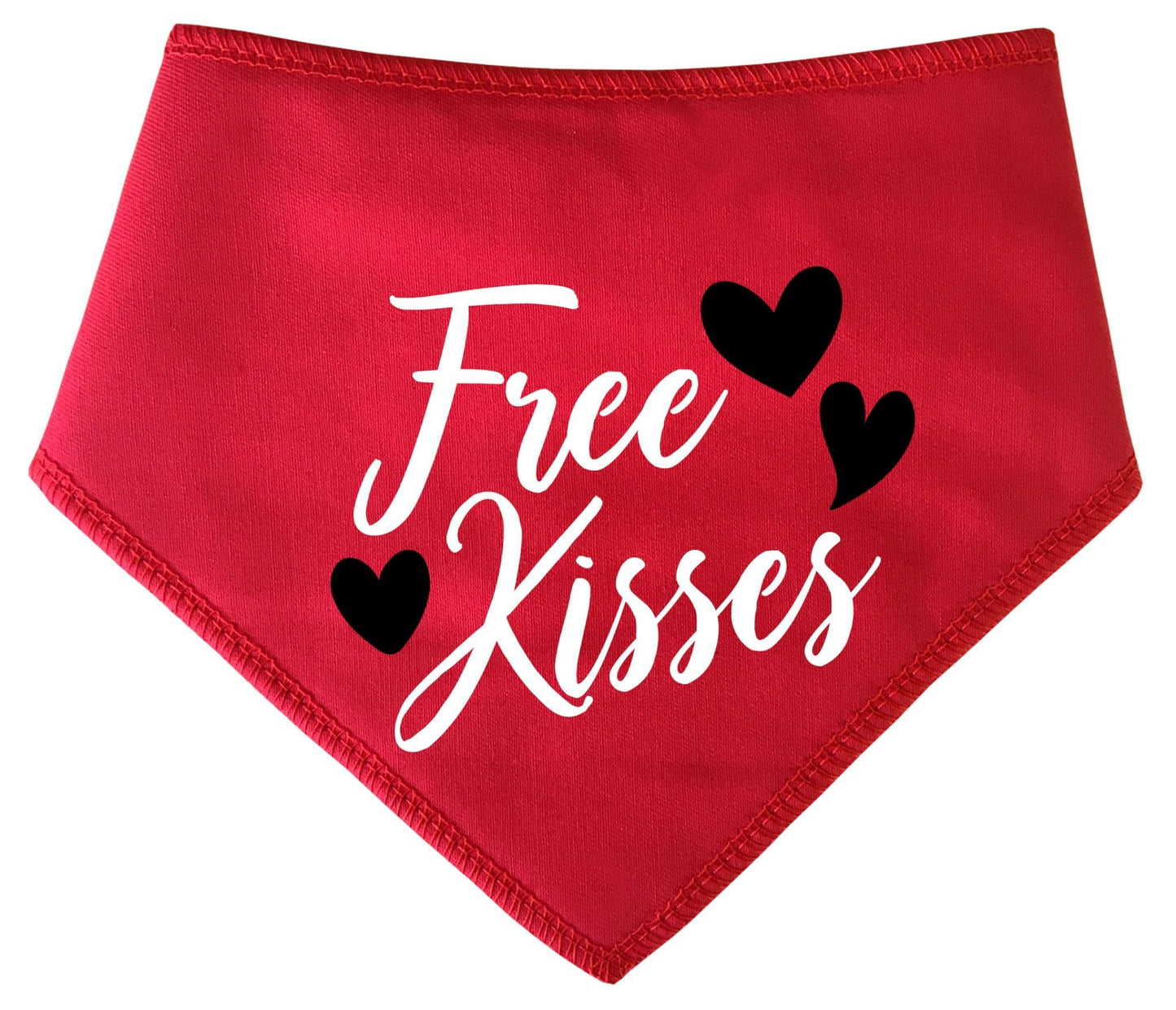 'Free Kisses' Valentine's Day Dog Bandana