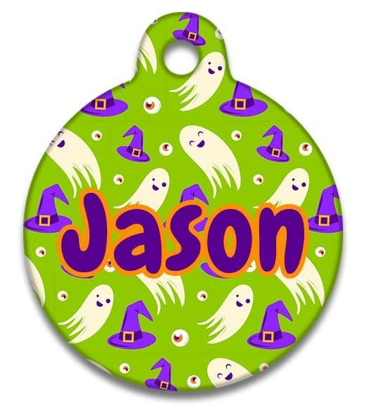 Halloween Cute Ghosts - Pet (Dog & Cat) ID Tag