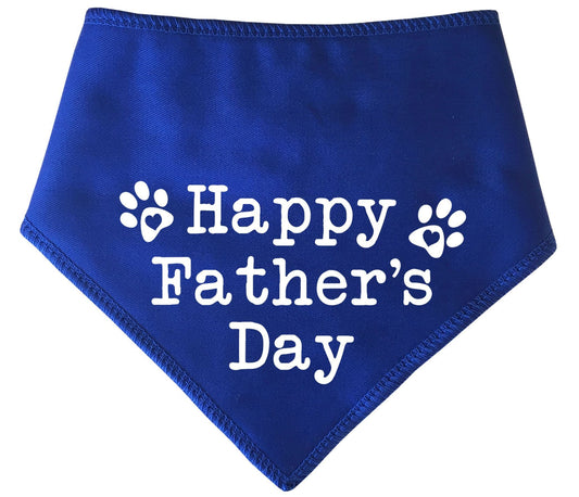 Happy Father's Day Blue Dog Bandana