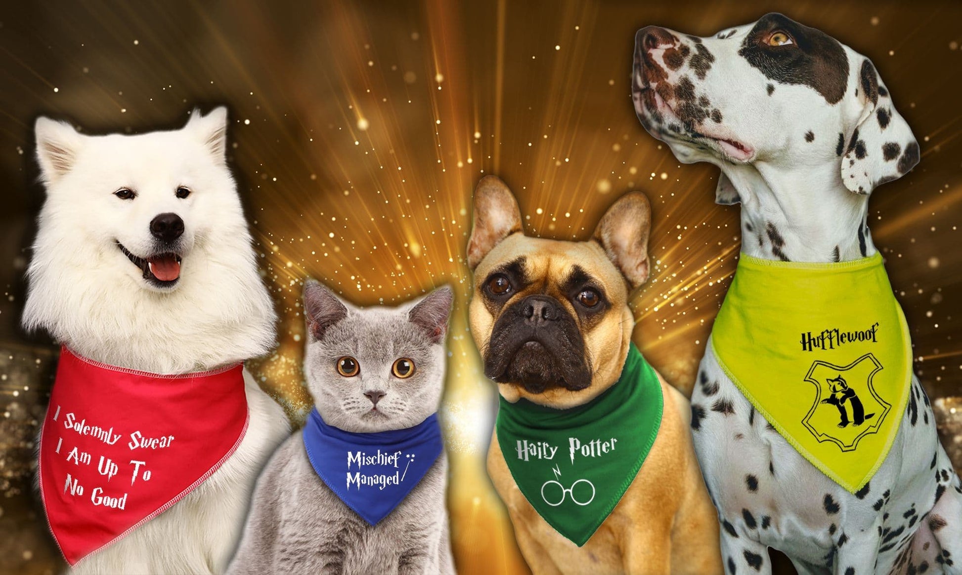 Harry Potter 'I Solemnly Swear I Am Up To No Good' Dog Bandana