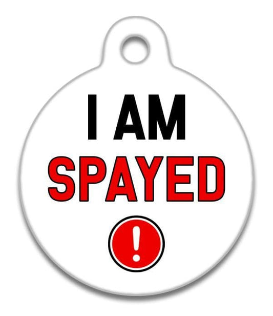 I Am Spayed - Pet (Dog & Cat) ID Tag