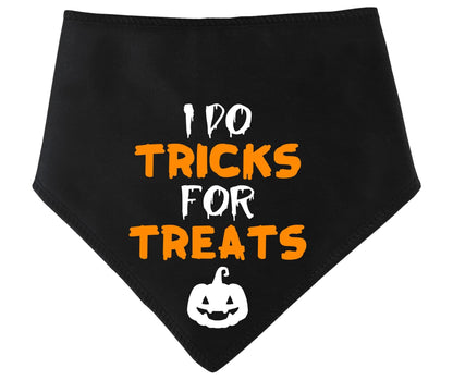 'I Do Tricks For Treats' Halloween Dog Bandana
