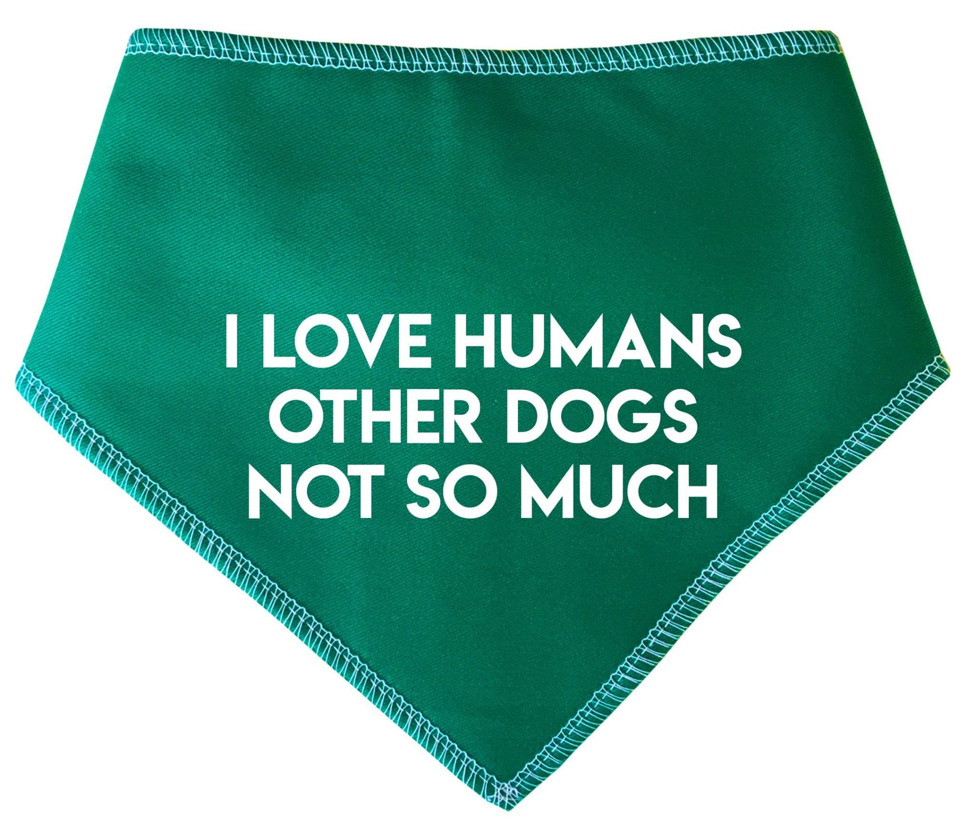 'I Love Humans' Alert Dog Bandana