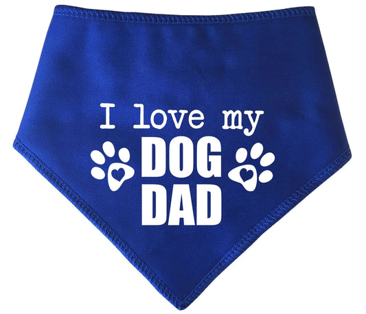 I Love My Dog Dad' Father's Day Dog Bandana