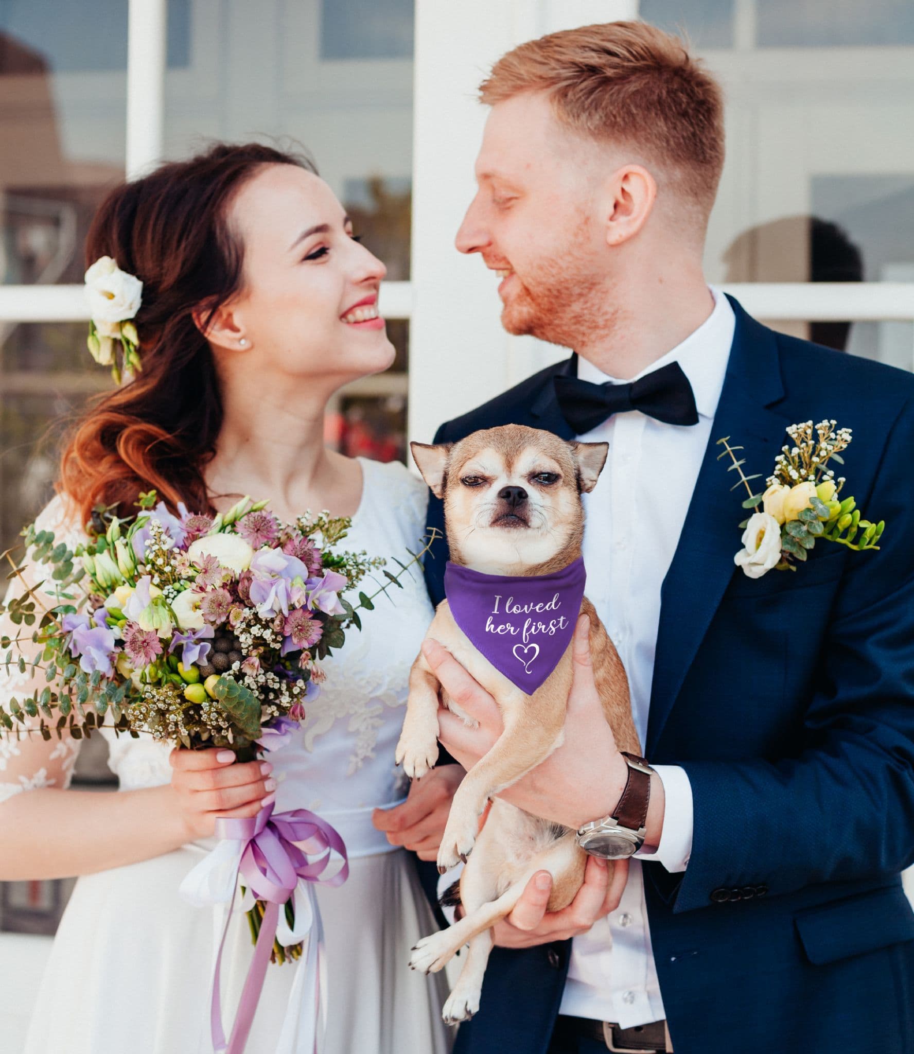 'I Loved Her First' Wedding Bandana