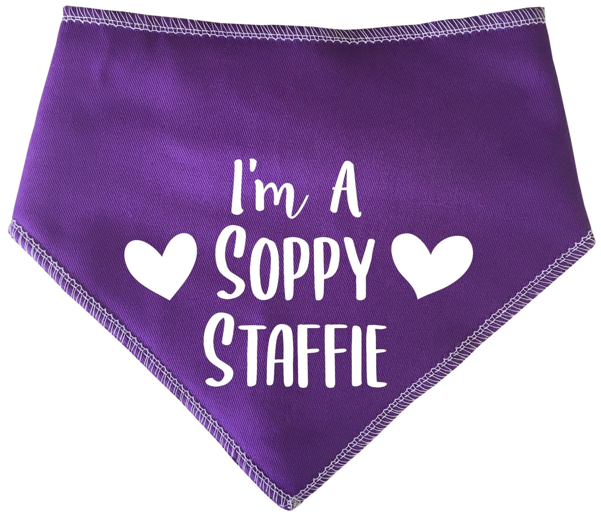 'I'm A Soppy Staffie' Dog Bandana