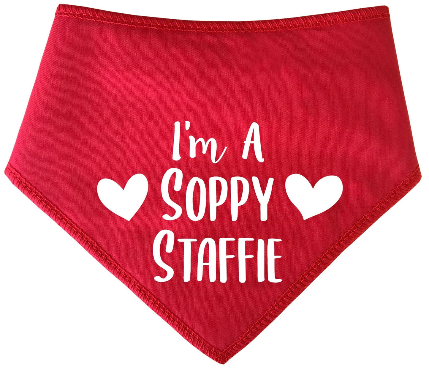 'I'm A Soppy Staffie' Dog Bandana