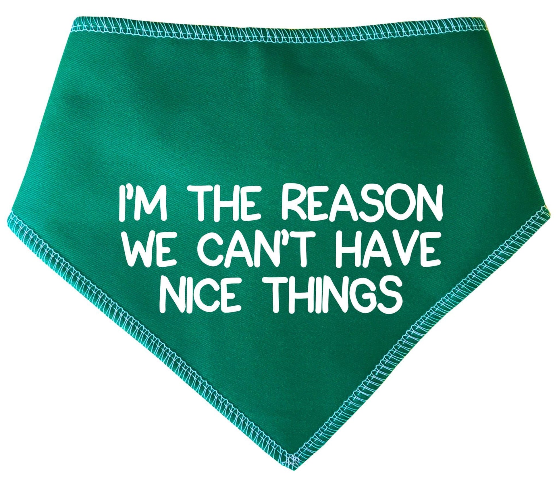 'I'm The Reason We Can't Have Nice Things' Dog Bandana