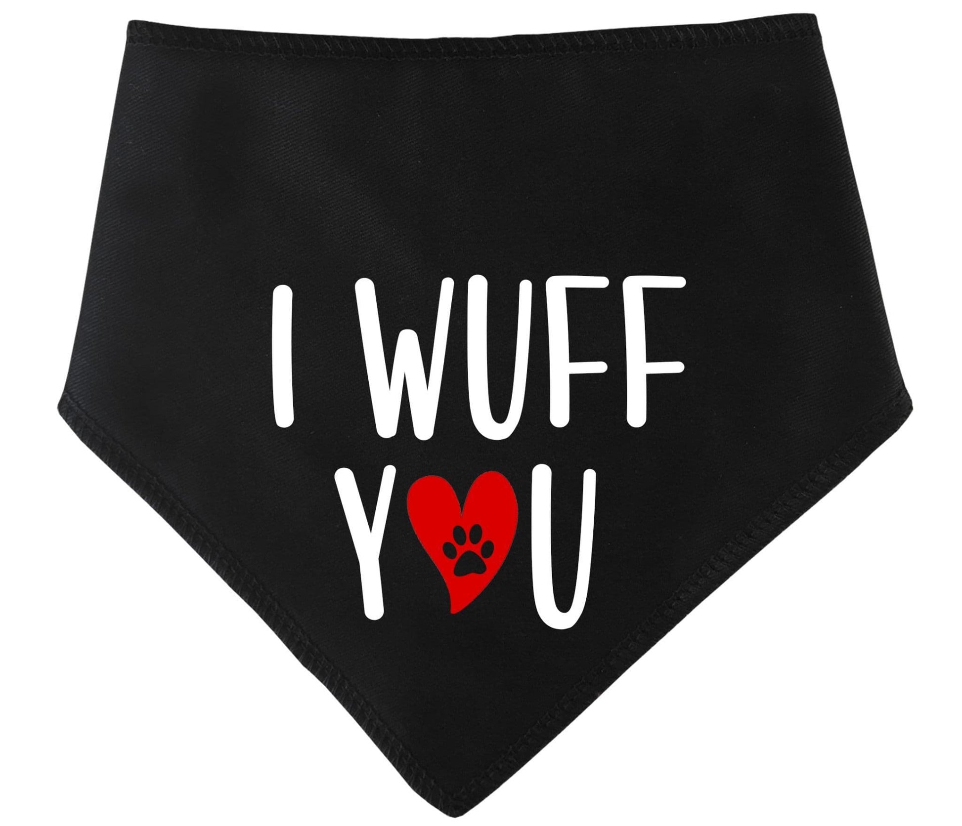 I Wuff You' Valentine's Day Dog Bandana