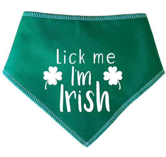 Lick Me I'm Irish' St Patrick's Day Dog Bandana