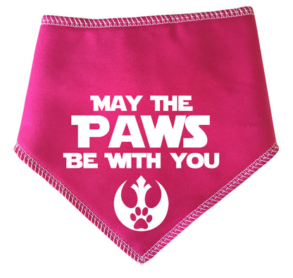 May The Paws Be With You Dog Bandana