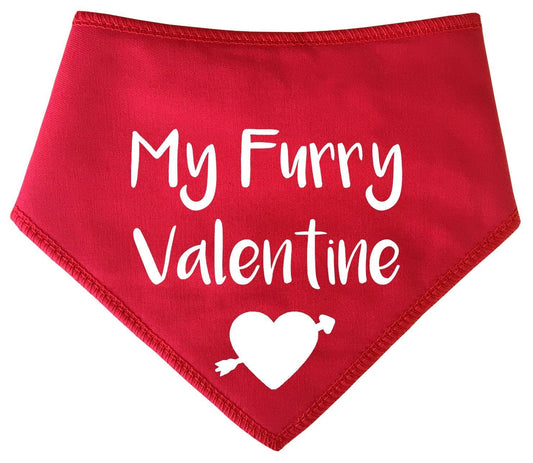 'My Furry Valentine' Valentine's Day Dog Bandana