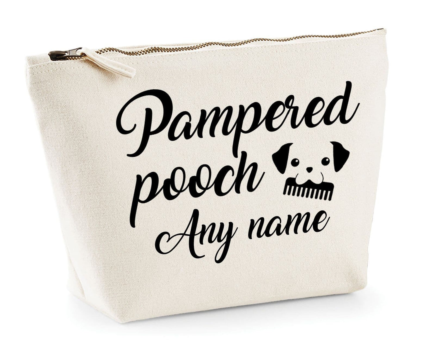 'Pampered Pooch' Personalised Natural Cotton Bag