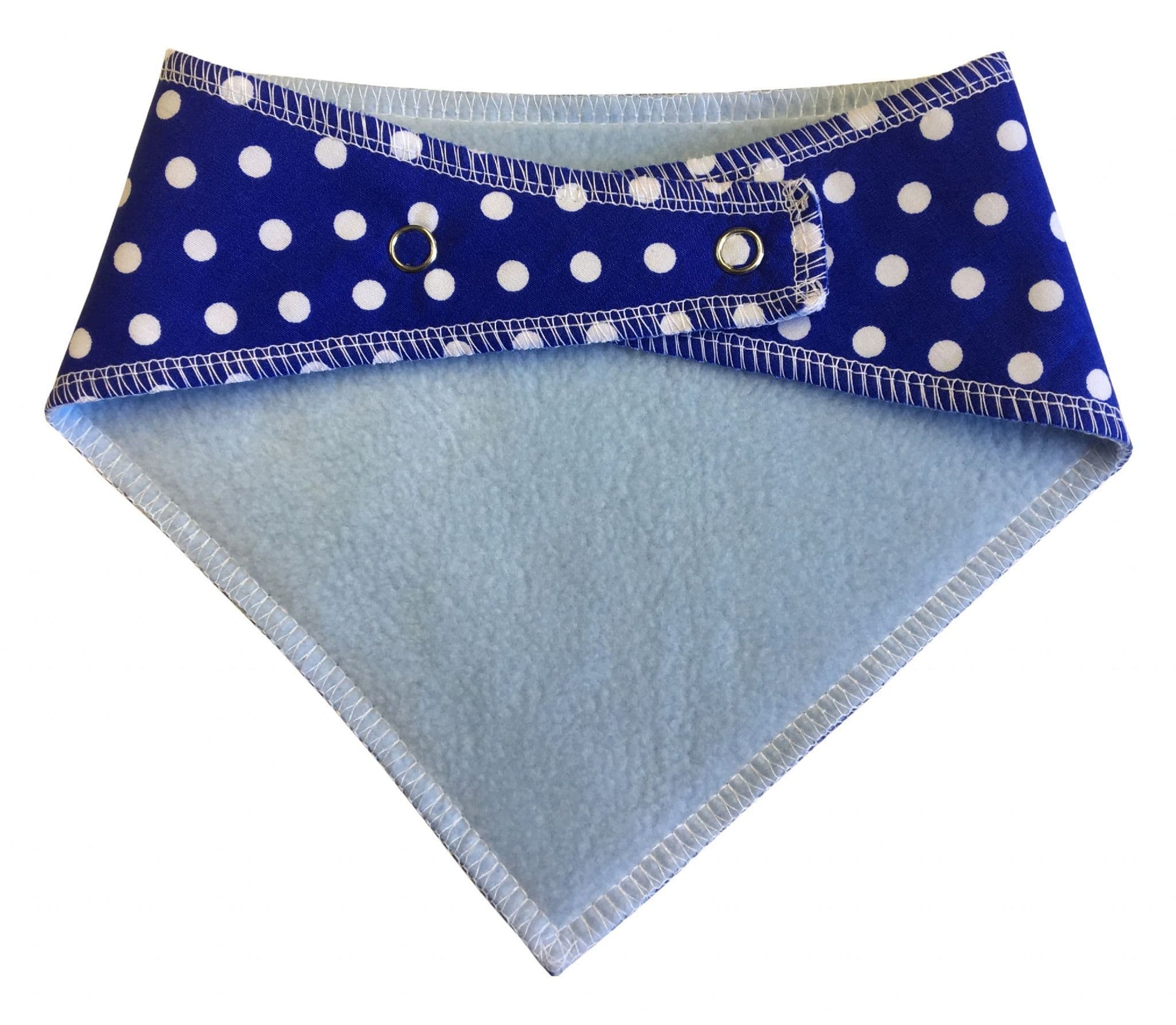 Personalised  Blue Polka Dot Dog Bandana