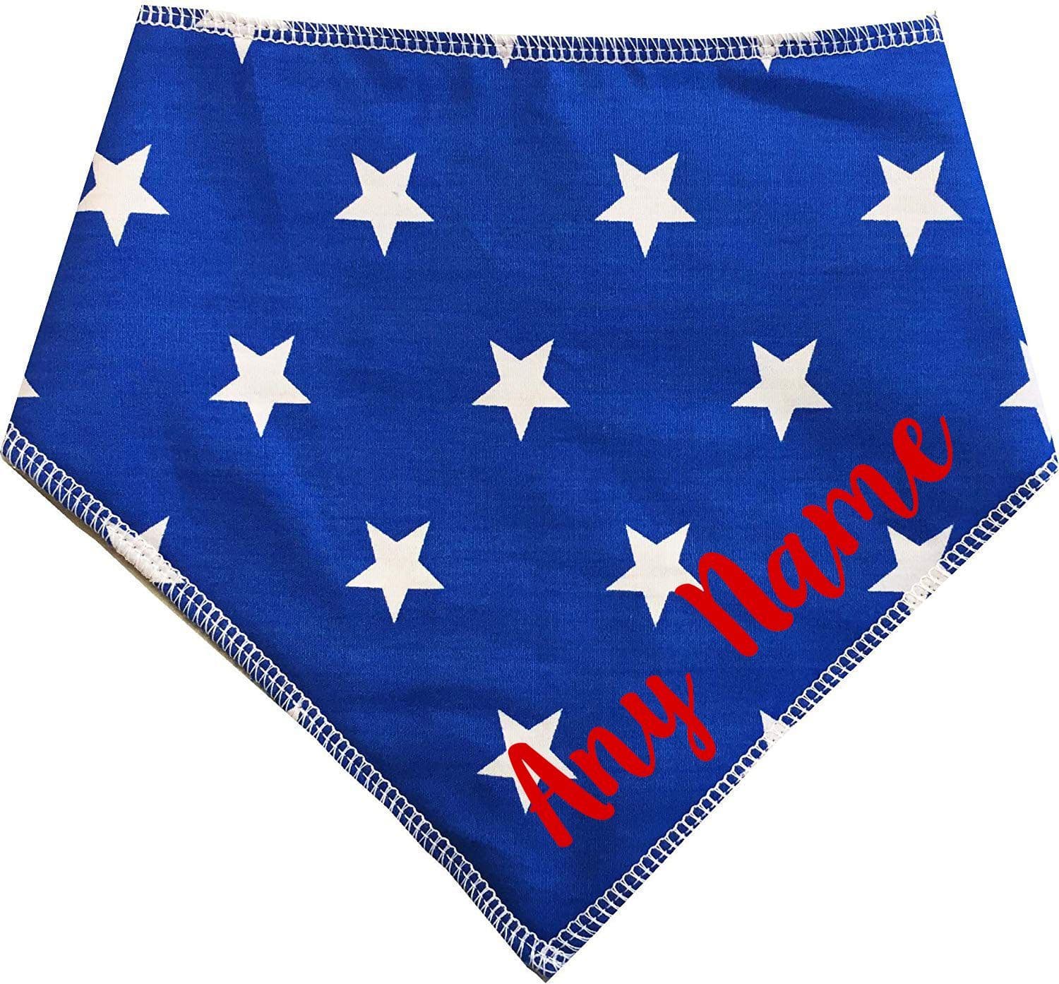 Personalised Blue Super Star Dog Bandana