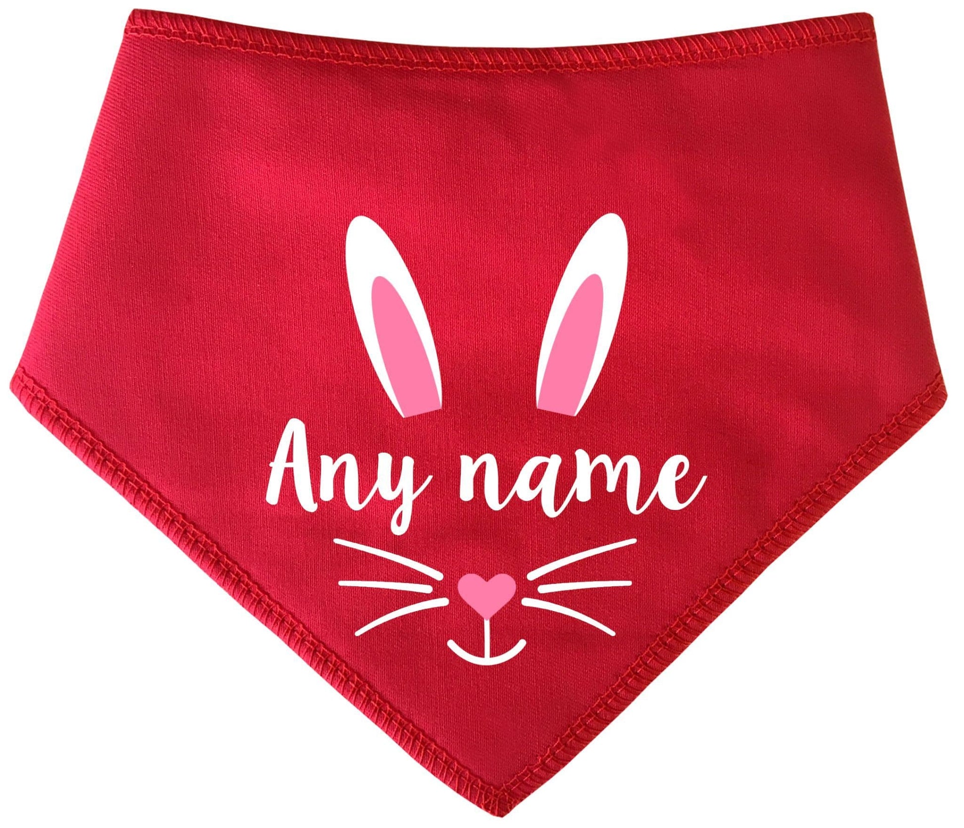 Personalised Easter Bunny Face  Easter Dog Bandana
