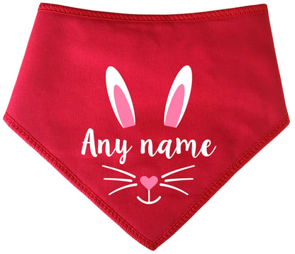 Personalised Easter Bunny Face  Easter Dog Bandana