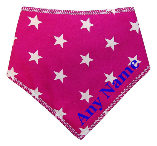 Personalised Pink Star Pattern Bandana