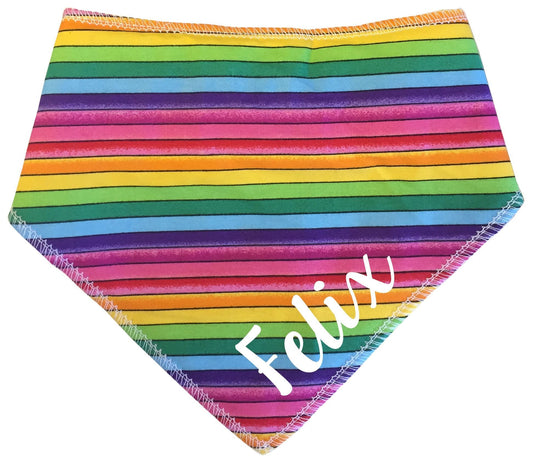 Personalised Rainbow Dog Bandana